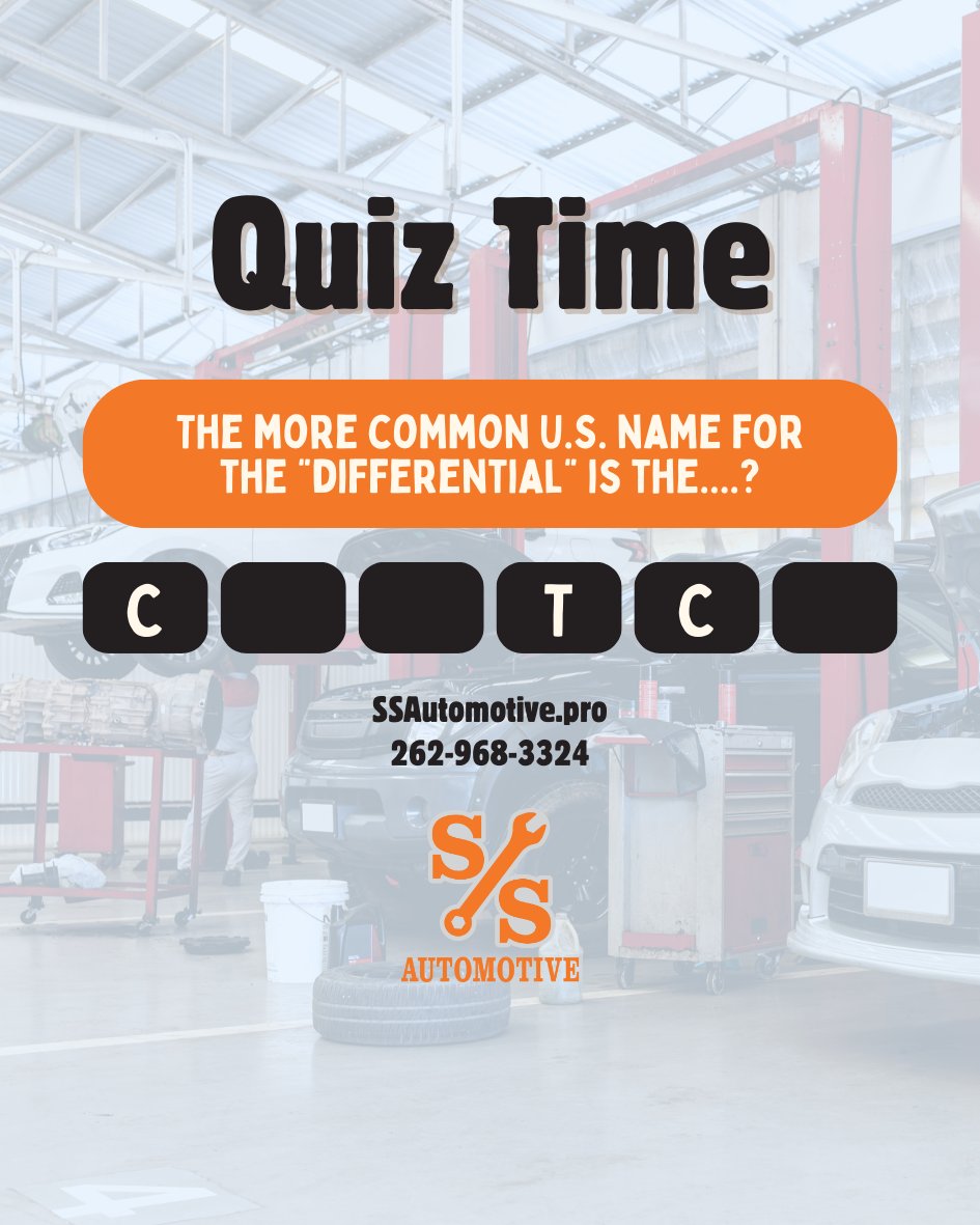 SSRINC's tweet photo. QUIZ TIME! 🎉

Test your auto knowledge and tell us your answer in the comments below! https://t.co/LVqCIBwU0u