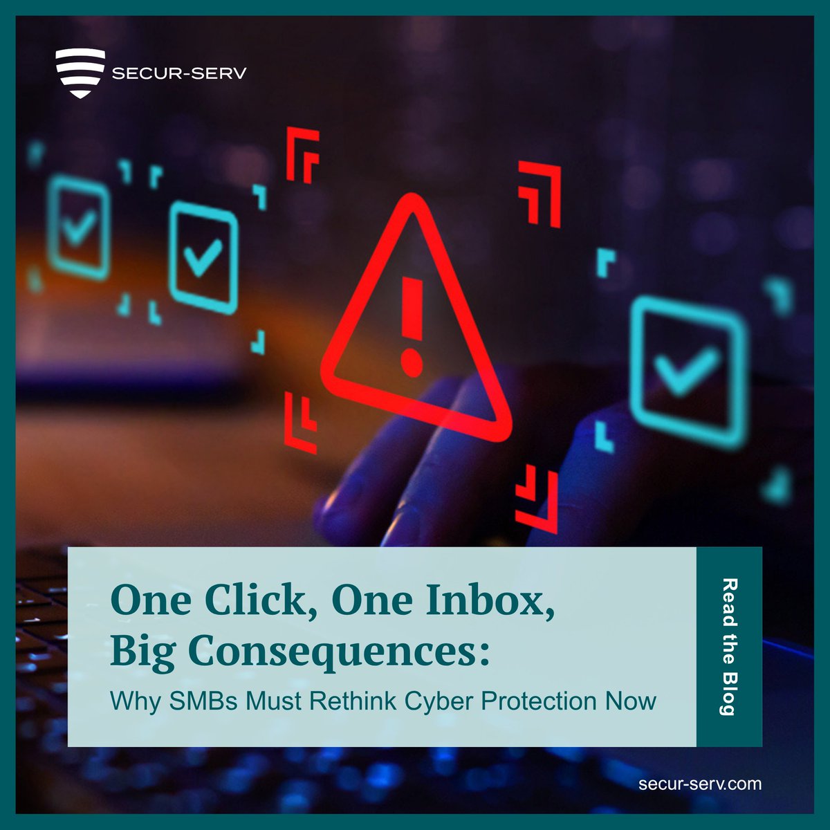 SecurServ's tweet photo. Cybersecurity isn’t an awareness issue — it’s that the approach hasn’t kept up.

SMBs still rely on fragmented tools while attackers target the simplest entry point: your inbox.

Identify the gaps before they turn into real business disruption:
https://t.co/FIHFPp0OCd https://t.co/0VCouglnT6