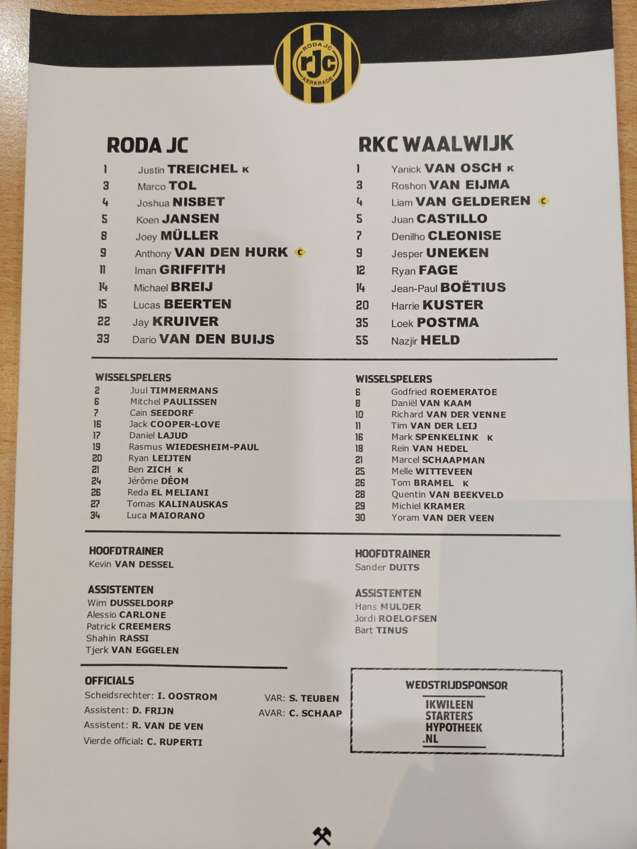 WilmaLoop's tweet photo. #rodrkc Eerste wedstrijd in de play-offs. https://t.co/jrLp2MOxTz