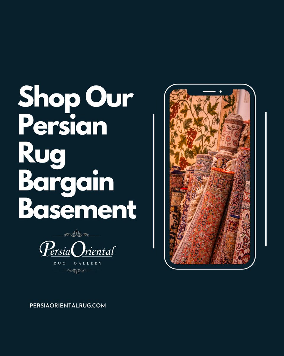 PersiaRugs's tweet image. Check out our Bargain Basement! Find high-quality Persian &amp;amp; Oriental rugs at discounts up to 70% off — timeless beauty without the hefty price tag.

persiaorientalrug.com/bargain-baseme…

#customersatisfaction #handmaderug #persiaorientalruggallery #shrewsburyma