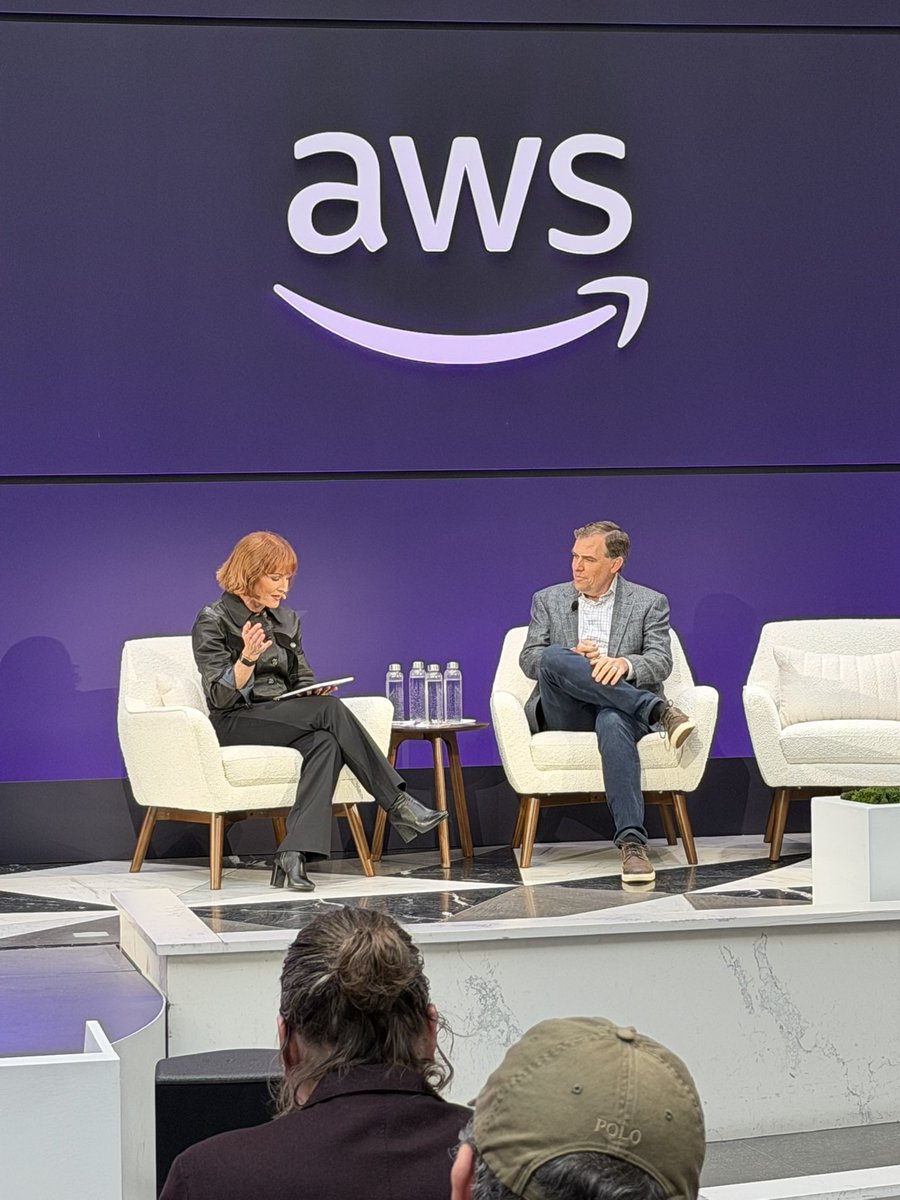 tcrawford's tweet image. CEO Matt Garman joins CMO @julwhite to talk about…agents! 

#CIO #AI #Cloud #WhatsNextWithAWS