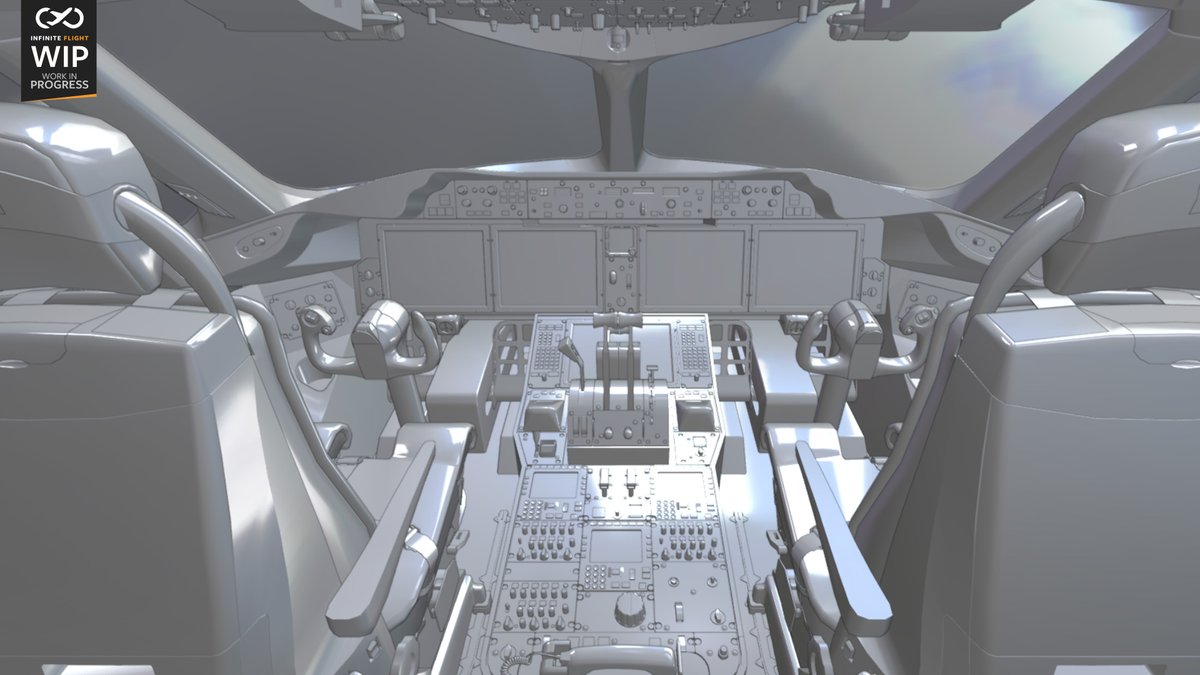 Work in progress: the 787-10 is taking shape. Here are some untextured ...