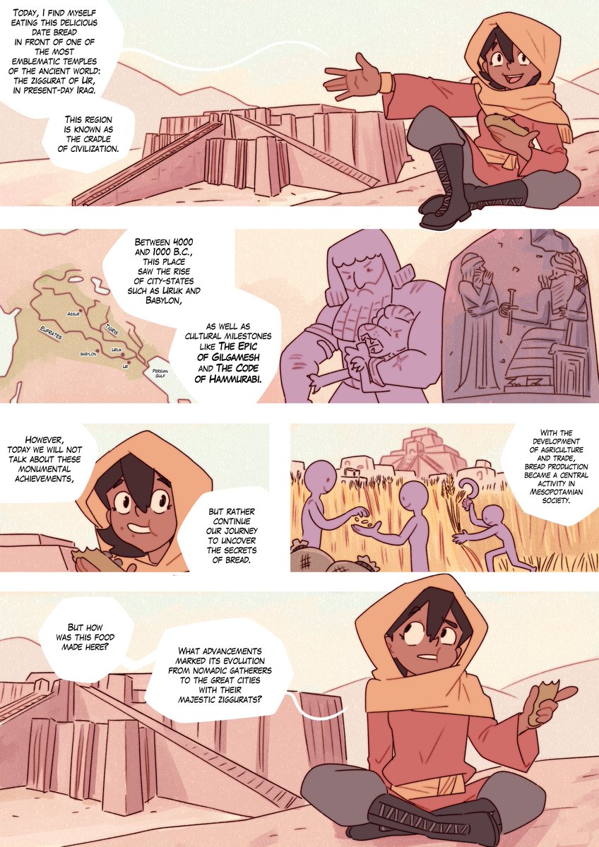 manganantaart's tweet image. Welcome welcome to the new class about bread!

Roots Shorts 09!!
#comic #history #culture