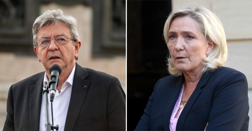 AlertesInfos's tweet image. 🇫🇷 FLASH | Marine Le Pen "souhaite un second tour face au bloc central" plutôt que contre LFI lors de l’élection présidentielle de 2027. (entretien à l’AFP)