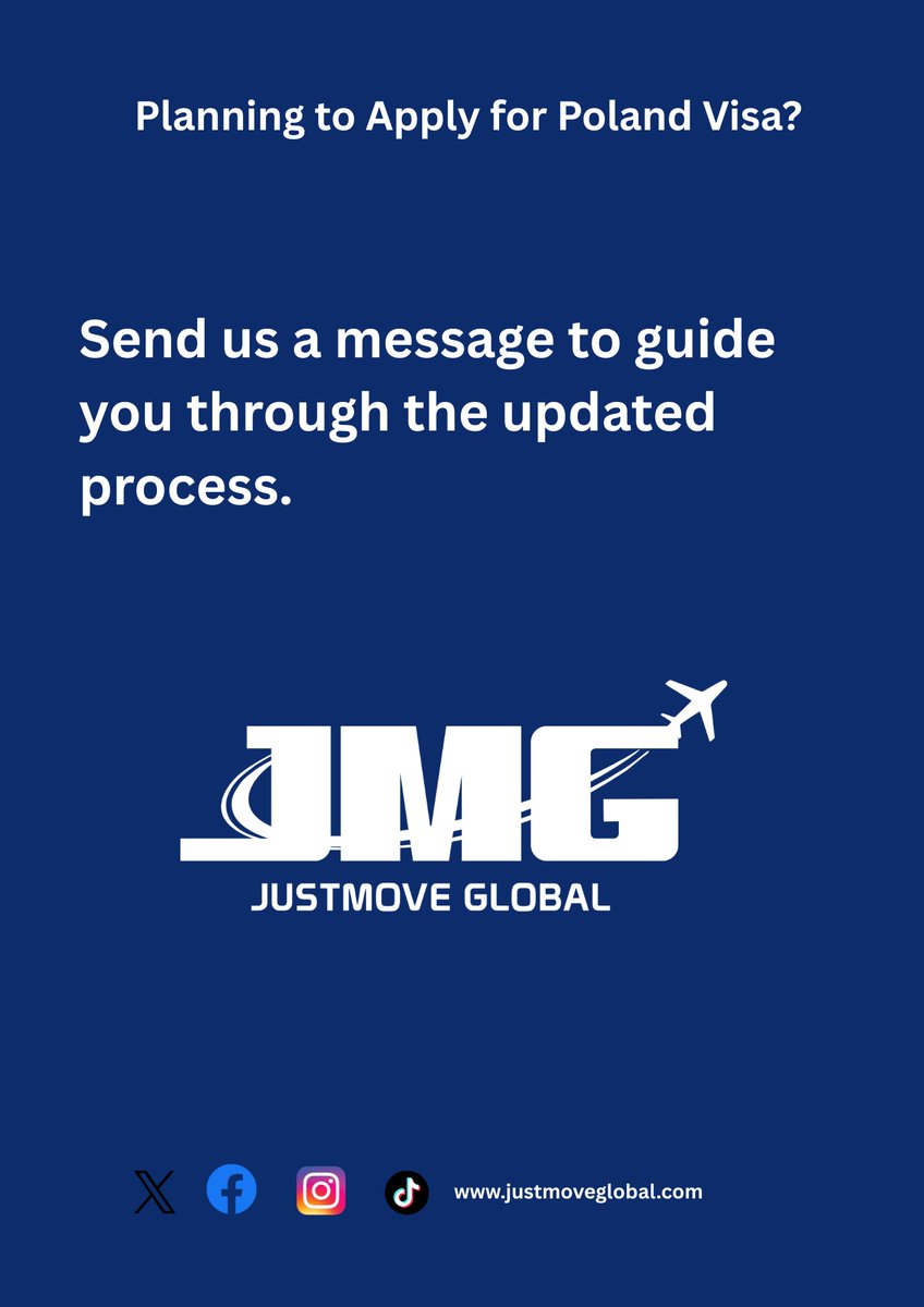 JustmoveG's tweet photo. Applicants who complete the verification may receive priority during appointment scheduling.
If you’re planning to apply, it’s important to understand how this affects your application process.
Send us a message for proper guidance.
#PolandVisa #SchengenVisa #VisaUpdate https://t.co/lIG7i6X1Eq