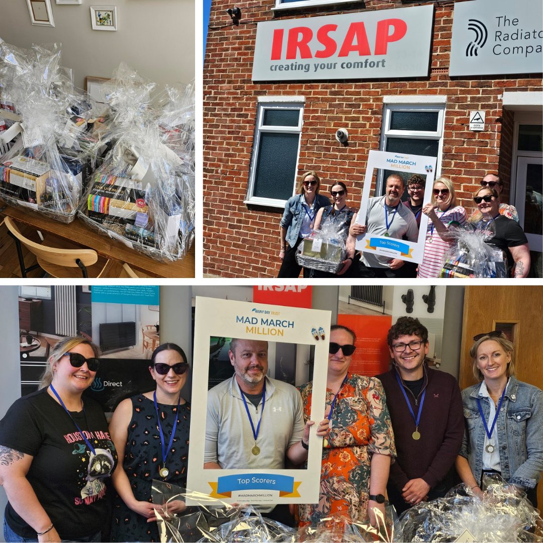 RAINYDAYTRUST's tweet photo. We've been busy delivering the MadMarchMillion prizes!

It was all smiles with Team IRSAP - our #MadMarchMillion Top Scorers! Well done team!

Here's a few photos of our travels.

Empowering healthy, positive teams, in partnership with Wellbeing People Ltd. https://t.co/eUUOaTzjIX