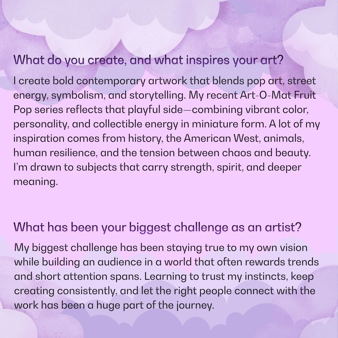 Hippie_Crafter's tweet image. Creator Spotlight: @spaceyacestudio 🎨

Bold. playful. meaningful ✨

Tracey creates vibrant art inspired by history, resilience, and beauty in chaos.

Her advice? start before you’re ready—and keep going 💛

#HippieCrafter #ArtistFeature #CreativeJourney