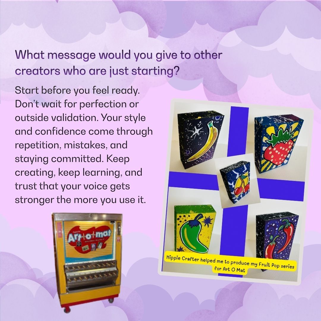 Hippie_Crafter's tweet image. Creator Spotlight: @spaceyacestudio 🎨

Bold. playful. meaningful ✨

Tracey creates vibrant art inspired by history, resilience, and beauty in chaos.

Her advice? start before you’re ready—and keep going 💛

#HippieCrafter #ArtistFeature #CreativeJourney