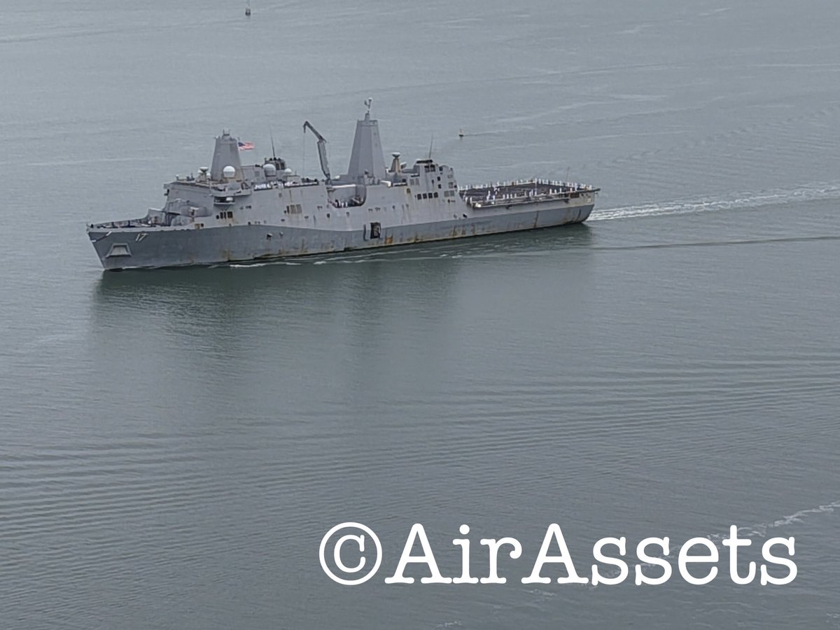 AirAssets's tweet photo. Welcome home to the USS San Antonio LPD-17 arriving back at Norfolk Naval Station at 11:30am 28 April 2026 after deployment to Southcom AOR supporting Venezuela campaign. BRAVO ZULU🫡💪

#lpd17 #usssanantonio #usnavy #southcom #venezuela #maduro #navsta #USfleetforces https://t.co/Gt0bvWrmNt