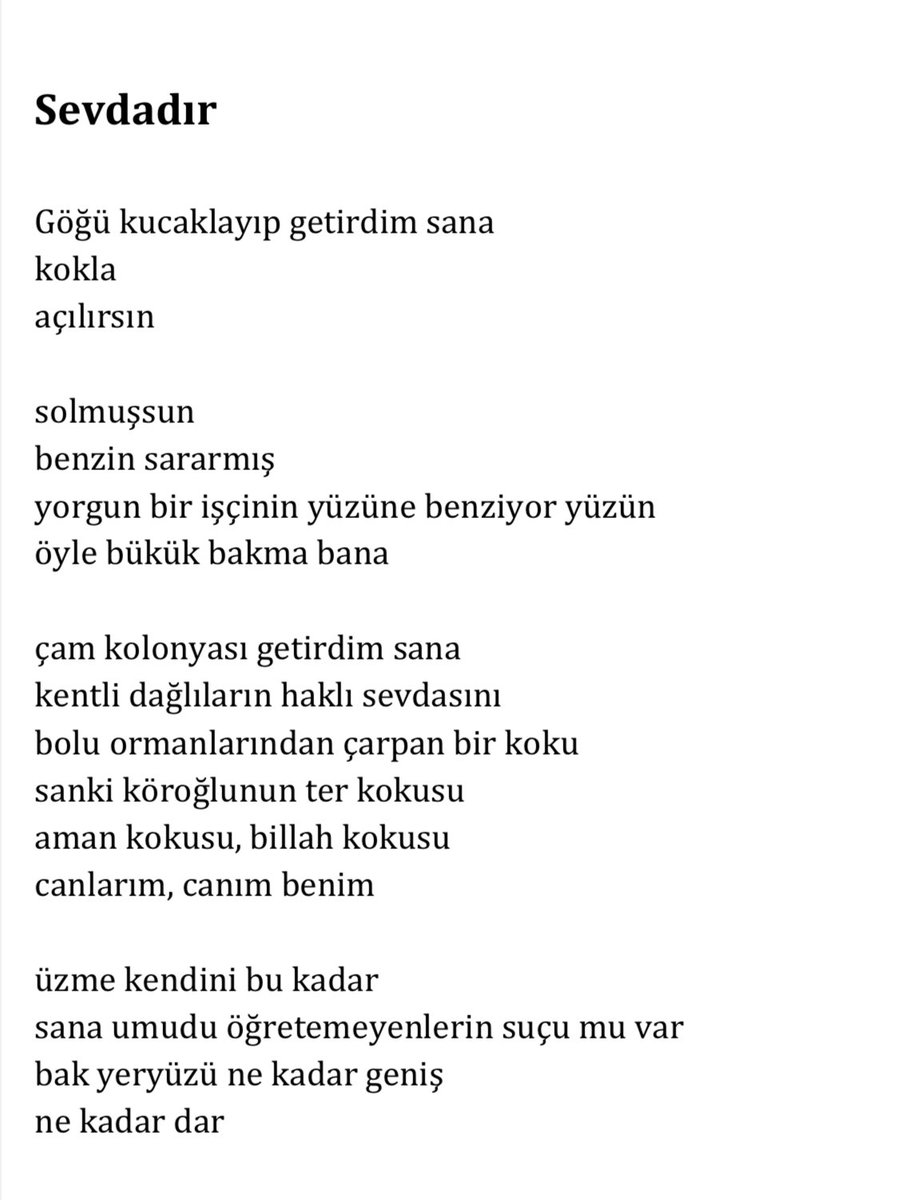 ekinveorak's tweet photo. arkadaş zekâi özger - sevdadır.

6 yıl önce bir kez okudum o günden sonra üstüne daha iyisi gelmedi benim için. https://t.co/vIZ2pxuxeI