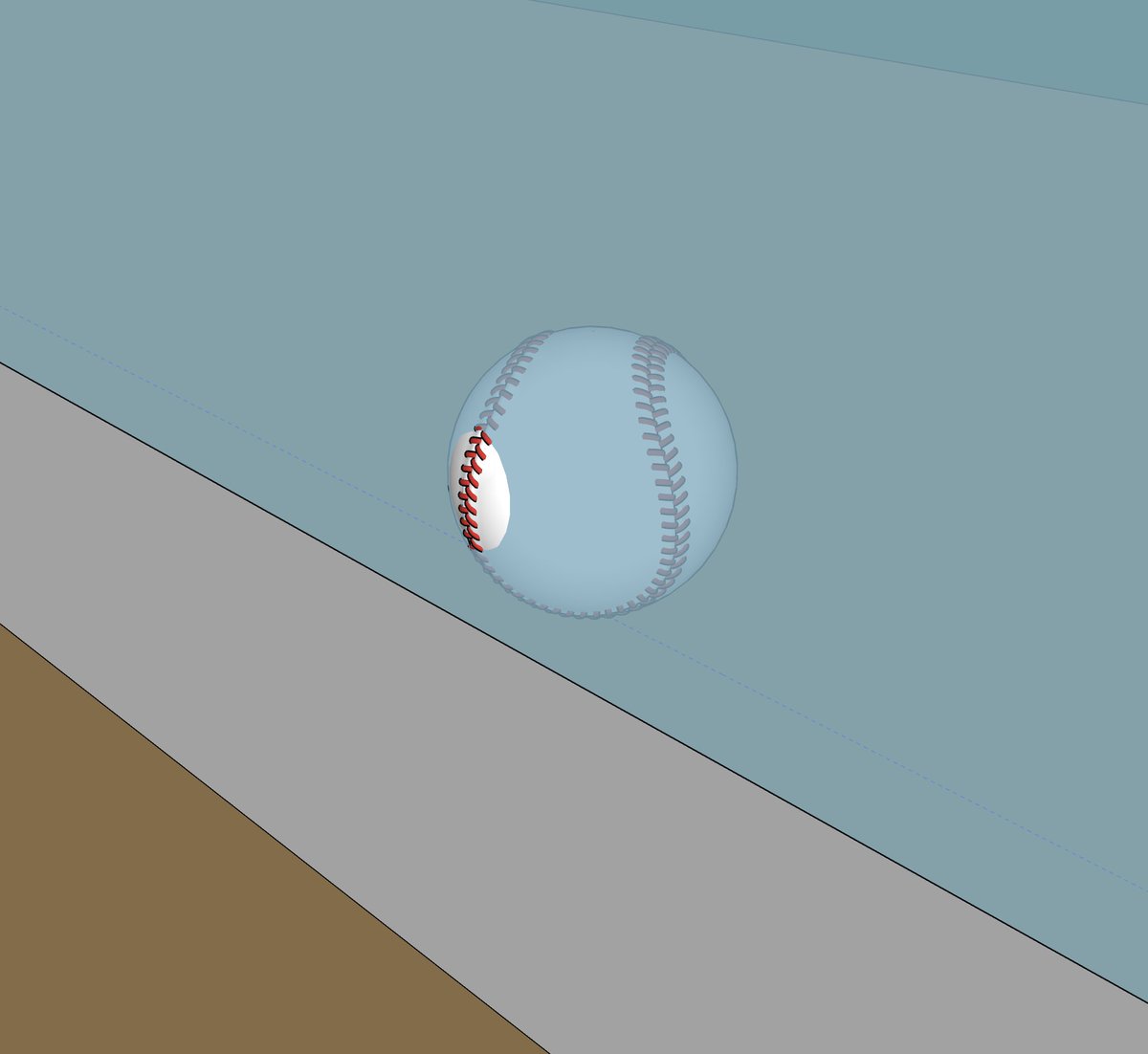 ZenFriar's tweet photo. @JomboyMedia The ball would have to be 1.25" away from the line in order to break the plane and overhand the foul line. https://t.co/NczG1zr1FV