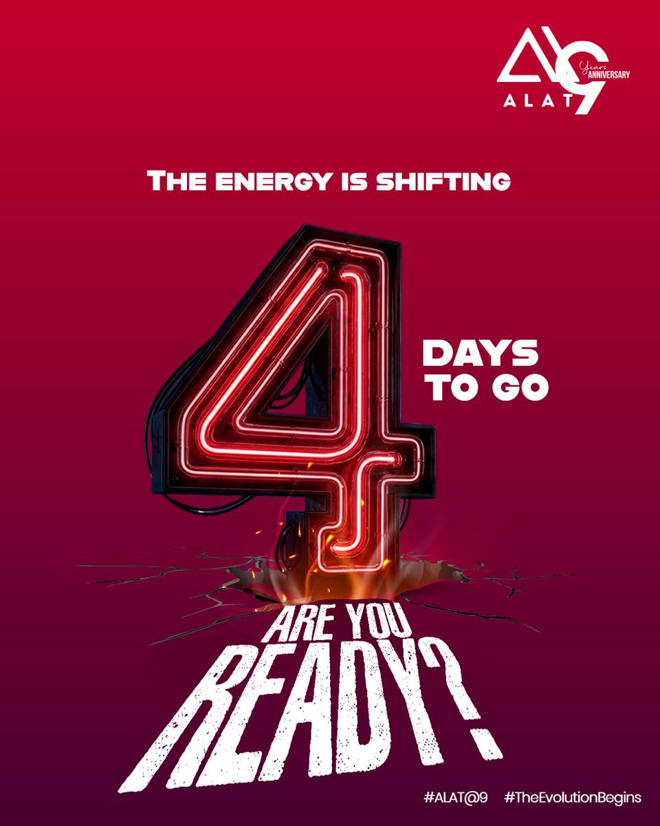 NaNer_Fareehert's tweet photo. Anticipating to celebrate with Wema Bank ALAT for there Nine years of innovation.
New change.. Stay tuned 🍷
cc: @alat_ng
#AlatTheEvolution https://t.co/maVgjYOiYu
