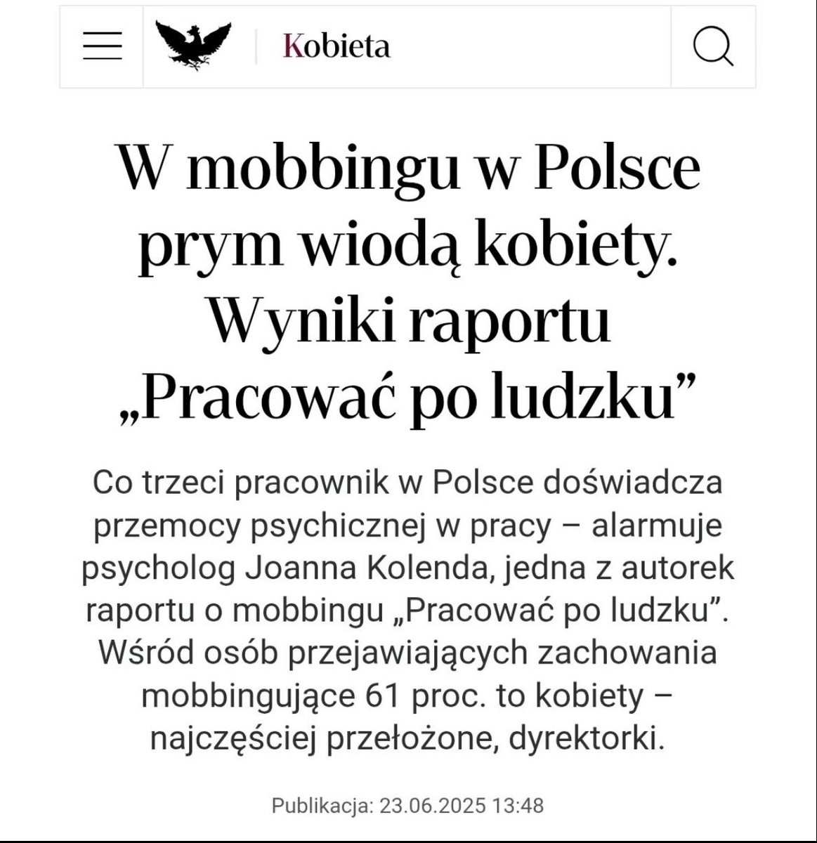 Z mojego bogatego korpo doświadczenia wynika, że:

- dzieciate mężatki są bardzo spoko jako przełożone: wyrozumiałe i dobrze zorganizowane 

- samotne stare panny to najgorsze stworzenia na świecie. Z szerokiego grona widziałem tylko jedną normalną.

Również wszystkie sprawy o
