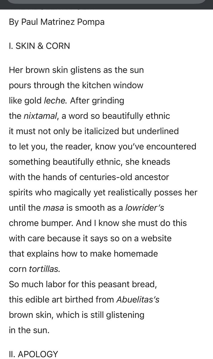 chipilonita's tweet photo. “the abuelita poem” by paul martínez pompa https://t.co/bdQLA8w9tL