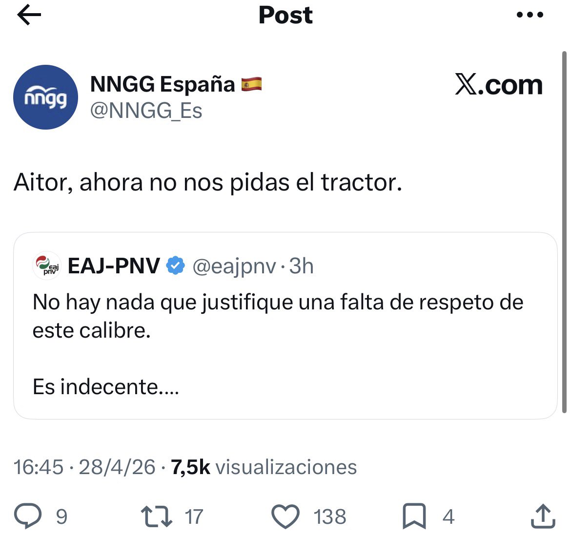 BilbaoNerea's tweet photo. Nadie al volante. Se parecen más de lo que creen. https://t.co/VMP4U91XiG