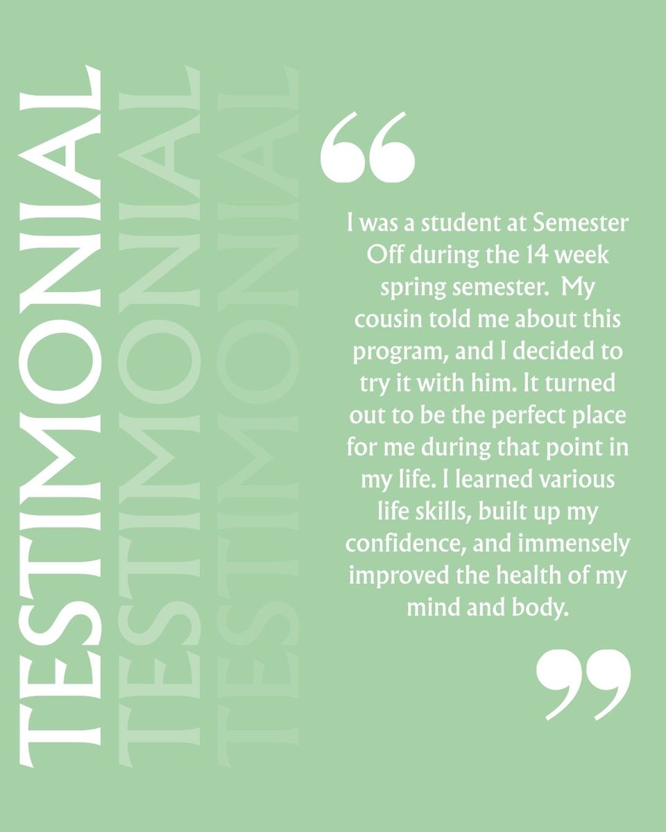 SemesterOff's tweet photo. We love hearing from our Semester Off family &amp; hearing how it impacted your experience. Check out this 5-star review! 

#semesteroff #education #college #wellesley #boston https://t.co/6Nd8ILpxjc