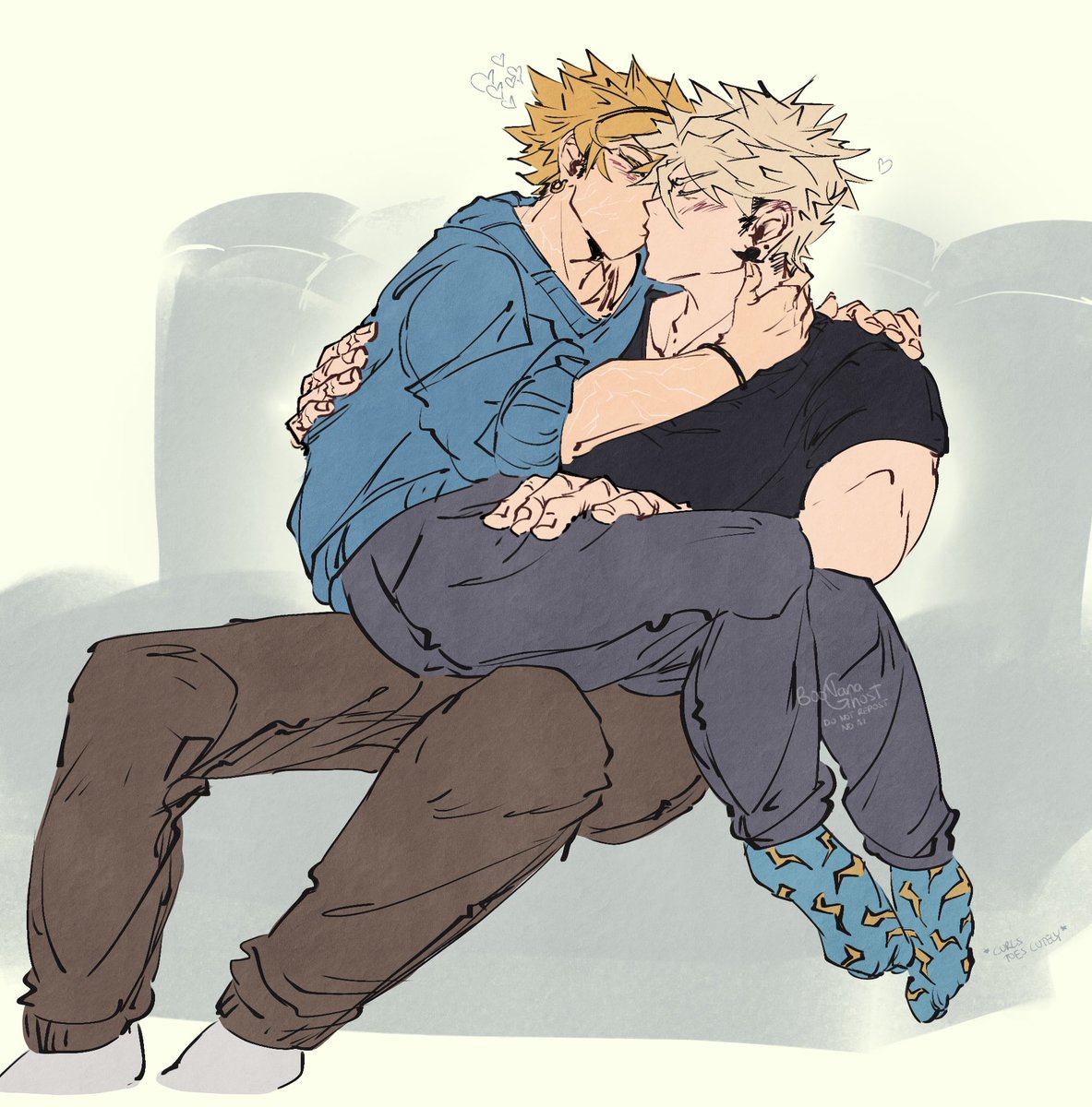 hey uh so uh- guys kissing #bakukami