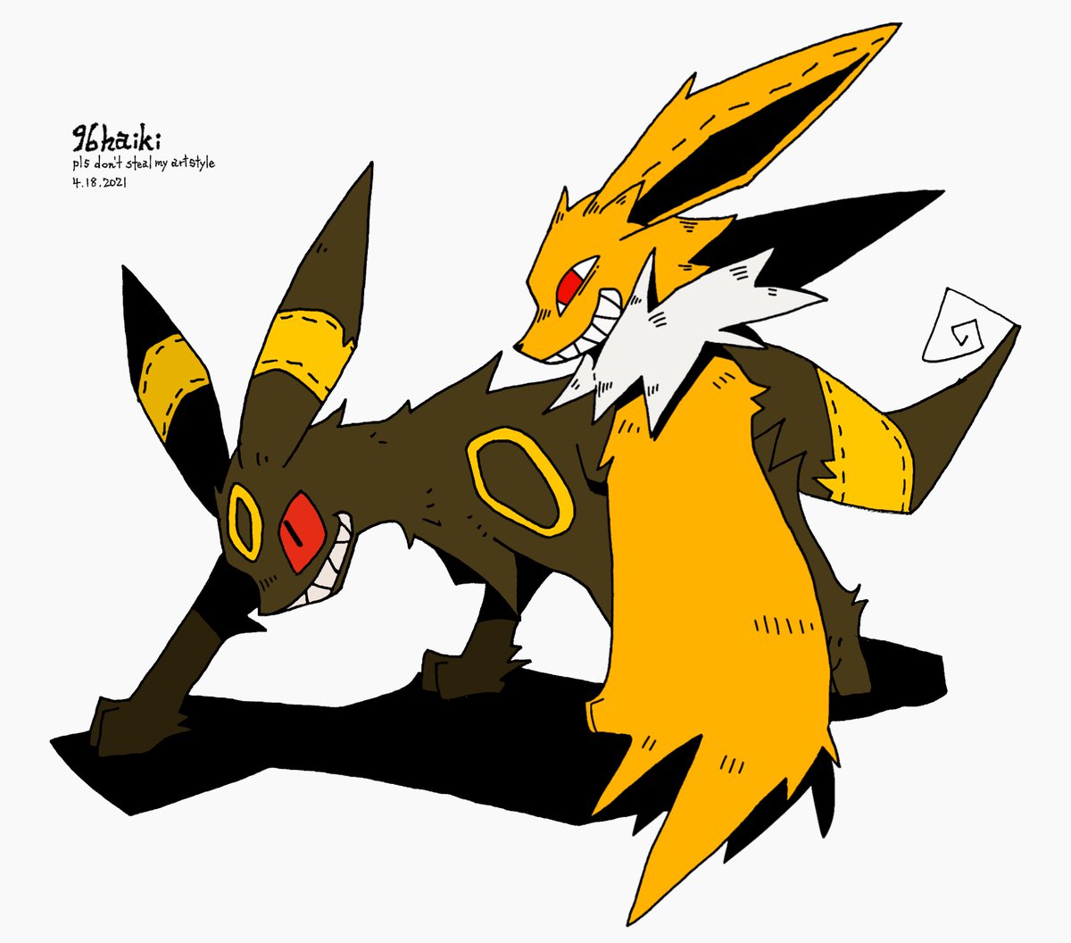 pokemon ブラッキーとサンダース/umbreon and jolteon ②