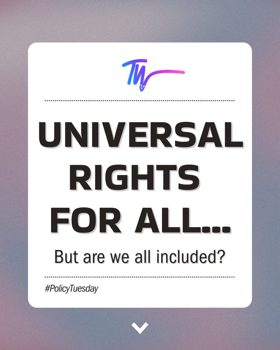 TransWaveJA's tweet image. “Everyone is born free and equal in dignity and rights.”

That was the promise in 1948.
 But for trans Jamaicans, equality is still uneven.

Policy must catch up with people’s realities.

See thread…
 #PolicyTuesday #EqualityForAll