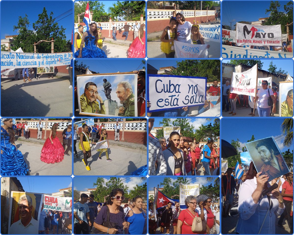 #EducaciónEncrucijada junto al #InderEncrucijada  presentes en el desfile por el #PrimeroDeMayo en el Consejo Popular Calabazar de Sagua patentizado que la #LaPatriaSeDefiende .
#CubaEstáFirme 
#EducaciónCubana 
#CubaMined 
#VillaClaraConTodos