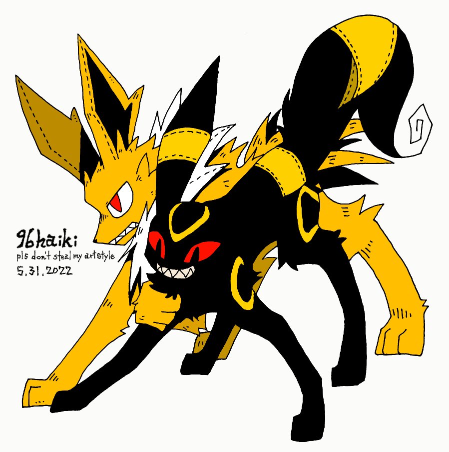 RT @kuroHaiki: #pokemon ブラッキーとサンダース/umbreon and jolteon ③