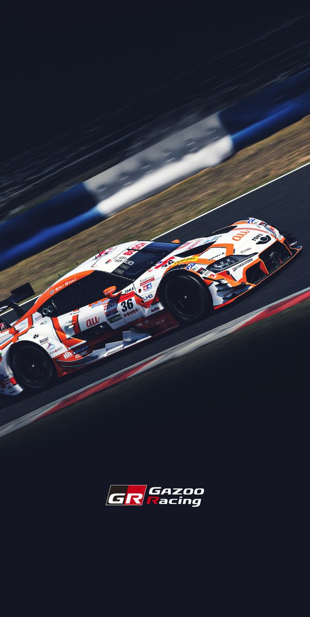 TOYOTA_GR's tweet photo. #GRwallpapers 📱✨️

SUPER GT 2026 Rd.1 OKAYAMA GT 300km RACE🇯🇵

36号車 au TOM’S GR Supra
坪井翔／山下健太

スマートフォンの壁紙にお使いください✨️

#WallpaperWednesday
#SUPERGT https://t.co/OSCCW6A8Bg