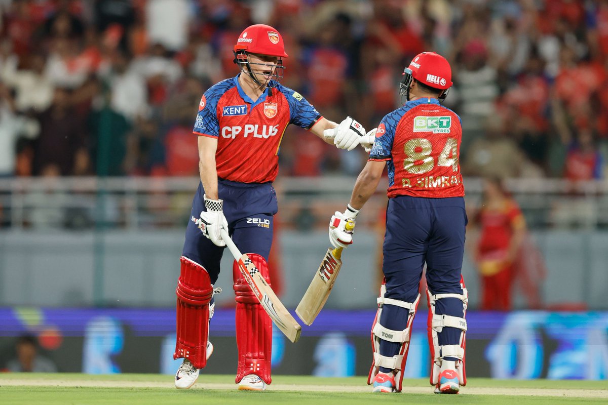 ArgusNews_in's tweet image. #IPL2026 I 40th Match I Punjab Kings post 222 for 4 against Rajasthan Royals at the Maharaja Yadavindra Singh International Cricket Stadium, Mullanpur #Chandigarh.
 #PBKSvRR  #RajasthanRoyals #PunjabKings #TATAIPL