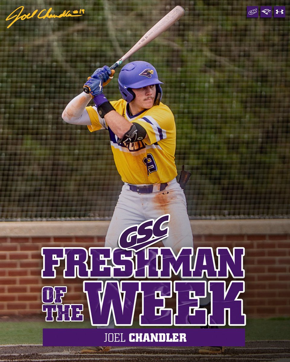 UMoTownBaseball's tweet photo. 𝐆𝐒𝐂 𝐅𝐑𝐄𝐒𝐇𝐌𝐀𝐍 𝐎𝐅 𝐓𝐇𝐄 𝐖𝐄𝐄𝐊 🔥

Joel Chandler earns @GulfSouth Freshman of the Week honors!

📰: https://t.co/wC7kgrI0O7

#TogetherWeRise https://t.co/Rfpo6Bttpy