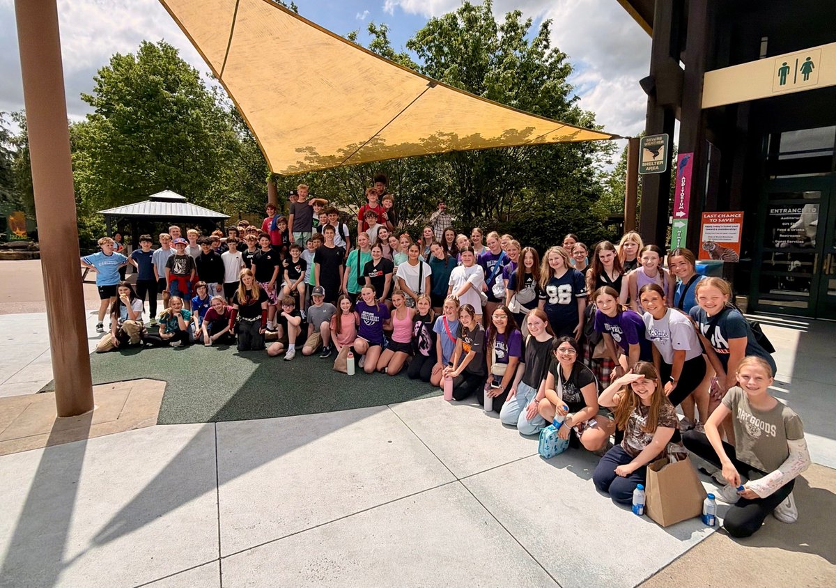 WSMSStallions's tweet photo. Our 7th grade students had a great time on their field trip to the Kansas City Zoo &amp; Aquarium yesterday! The  early morning thunderstorms cleared to reveal a beautiful day filled with exploration, learning, and fun. https://t.co/8epTtKXomP