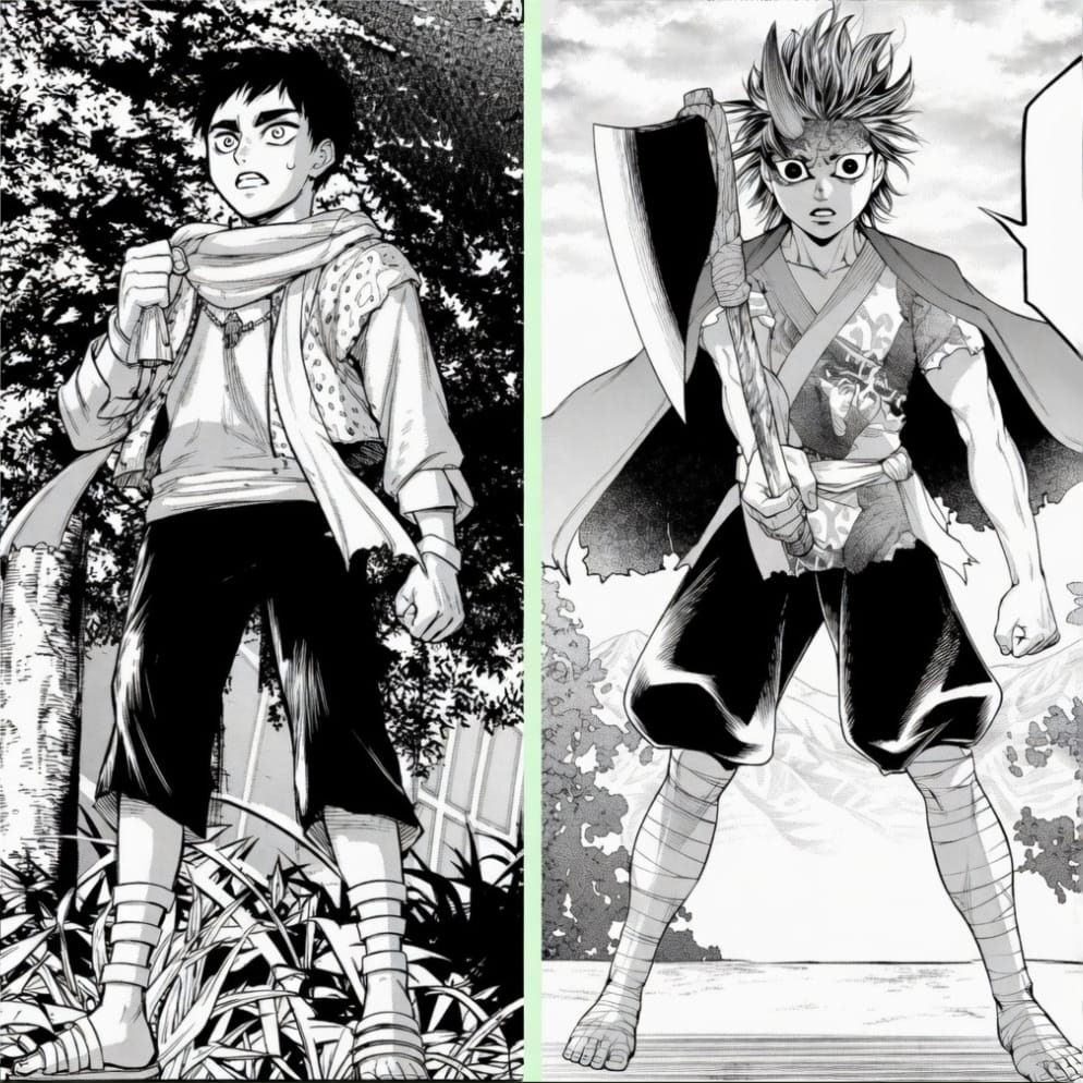 ValhalaXPedr011's tweet photo. Velk e Kintaro Criança vs Eles Adultos 📓🌟
#Shuumatsunovalkyrie
#Recordofragnarok
#mangaart
#Velk
#Odin
#Kintaro
#Goldenboy
#Round12
@shakesteinn https://t.co/xHa03pZdg6