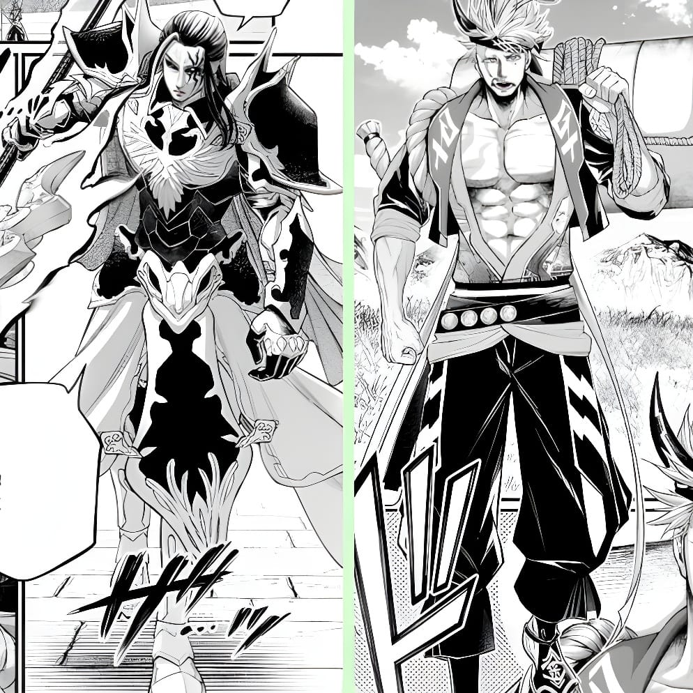 ValhalaXPedr011's tweet photo. Velk e Kintaro Criança vs Eles Adultos 📓🌟
#Shuumatsunovalkyrie
#Recordofragnarok
#mangaart
#Velk
#Odin
#Kintaro
#Goldenboy
#Round12
@shakesteinn https://t.co/xHa03pZdg6