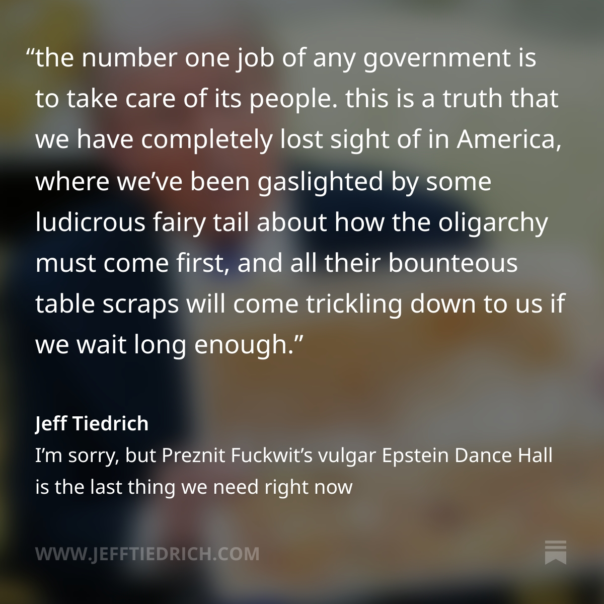 Jeff Tiedrich tweet media