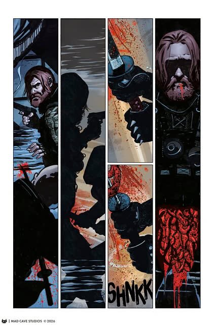 MarkLondonMCS's tweet photo. 🔥 TOMORROW 🔥 Honor and Curse: Eternal #2 drops! Genshi’s war gets darker and more personal as he faces an unstoppable enhanced soldier. When the line between man and myth blurs, there’s no turning back. #HonorAndCurse #UnderworldUniverse #MadCaveStudios https://t.co/MtkJDee9Ce