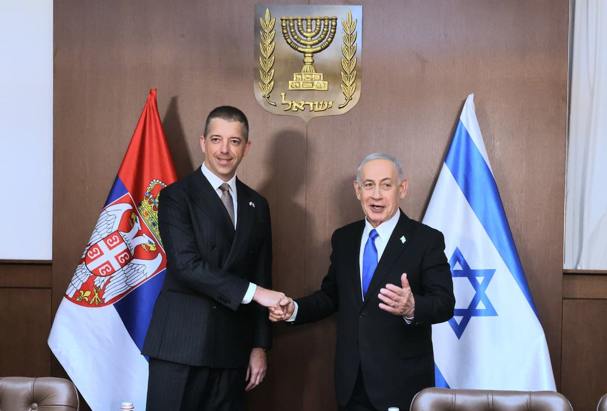 markodjuric's tweet image. I am heartened by the very warm reception I received today in Jerusalem from Prime Minister H.E. @netanyahu and my counterpart Mr. @gidonsaar.

Like-minded countries such as #Serbia and #Israel have a clear interest in strengthening their relations in a rapidly changing world and