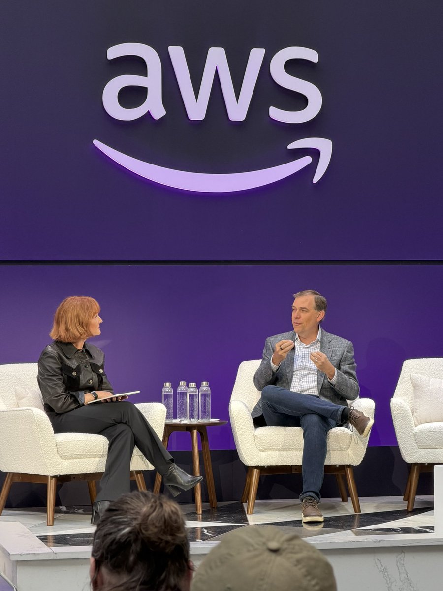 tcrawford's tweet image. AWS CEO Garman talking about how AI brings job growth, not decline. ‘The jobs may just be a little different”. Can do more of the high value jobs. 

AWS hiring 11k new interns this year. 

#CIO #AI #Cloud #WhatsNextWithAWS