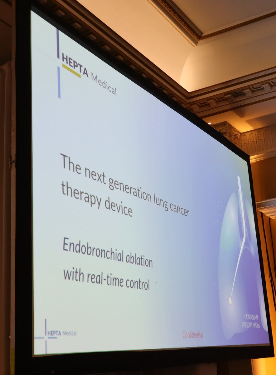 MedTechStrat's tweet image. Now presenting at #InnovationDublin: HEPTA Medical with CEO Thomas Bancel. HEPTA develops an incision-less microwave ablation platform delivering thermal energy via the airway to treat early-stage #lungcancer.