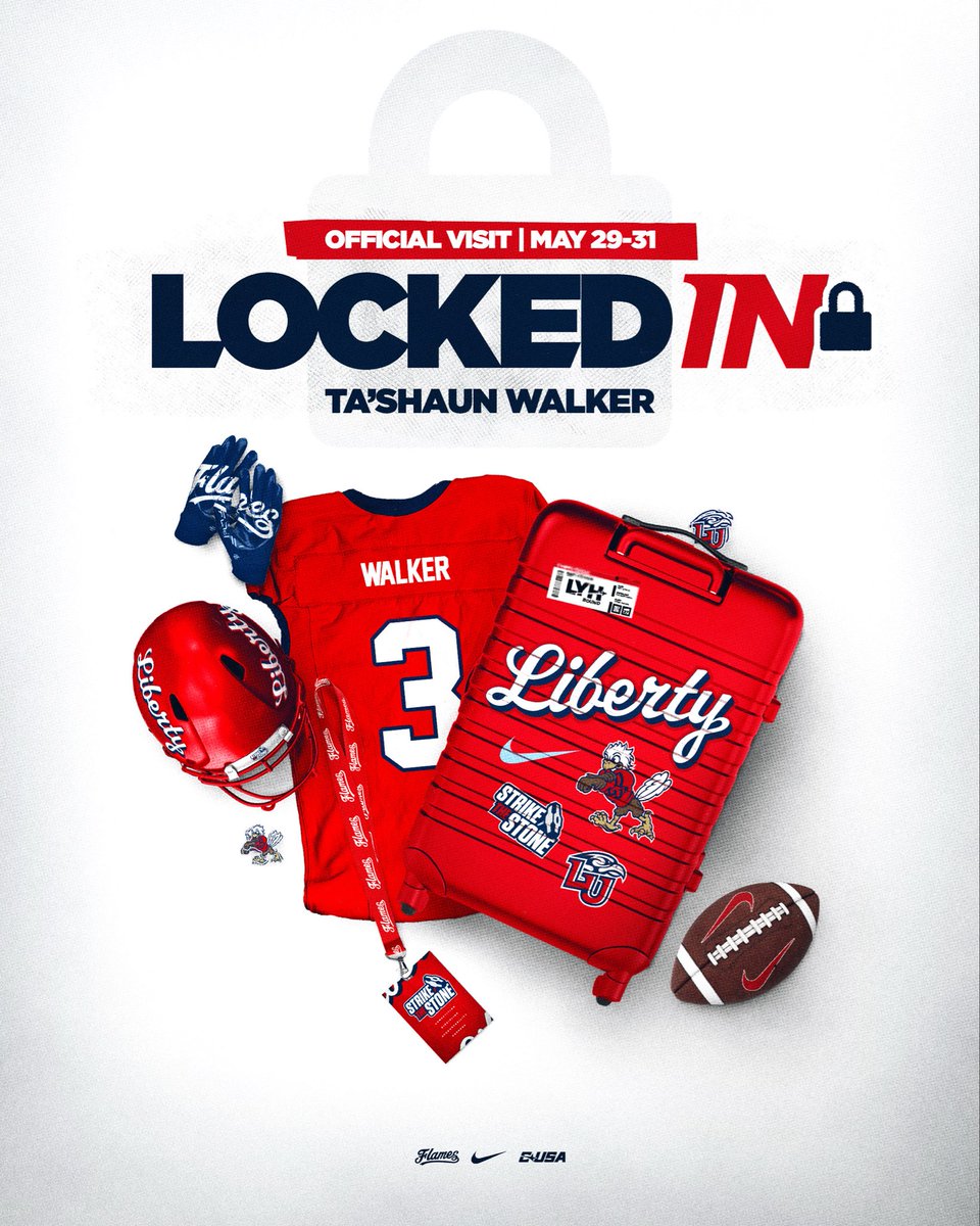 TashaunWalker3's tweet photo. Let’s go @LibertyFootball I can’t wait to come back!! #GoFlames🔥 
@coachwaites @corypeoples @CoachChadwell @CoachShawnQuinn @ClaytonCometsFB @ScottChadwick1 @romeo_stancil @Coach_Larkins @CoachBSmith1 https://t.co/kJvcAEmmHU