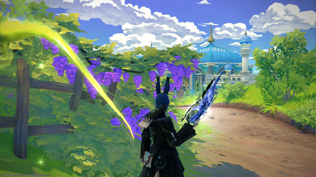 뒤늦게 혼자 하고 있는데 이쁘다 
와 포도