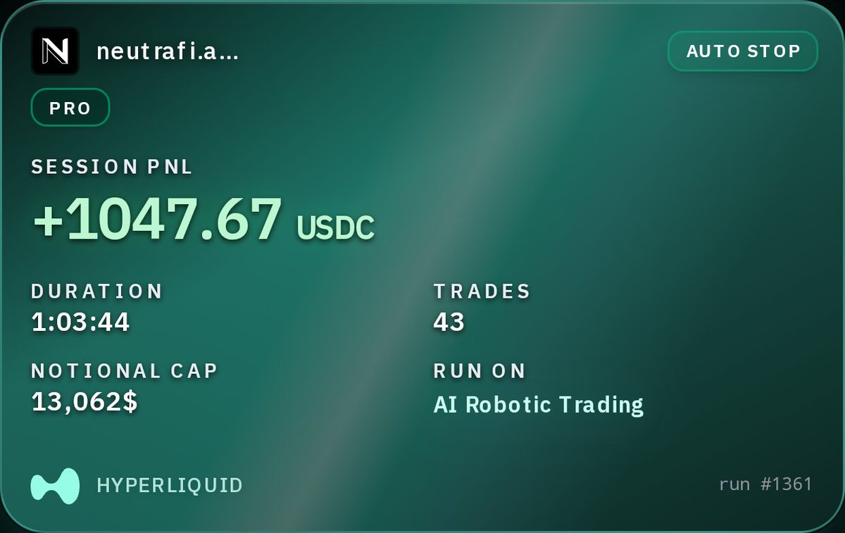 shillalways211's tweet photo. @ryandcrypto If you're considering AI trading, NeutraFi offers a practical setup  connect your Hyperliquid account and operate within an automated framework https://t.co/bTsHizOkou