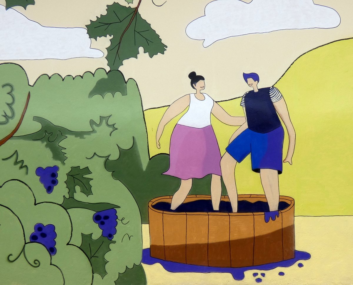 voyagesMadikera's tweet image. Pezens (11) - Nouvelle fresque, avril 2026
Œuvre d'Alice Dumortier - Hommage au savoir-faire des acteurs du monde agricole de la commune

Suivi Street-Art dans l'Aude: 
madikeravoyages.fr/NY3/crbst_41.h…

#streetart #Pezens #Aude #murale #Madikéra