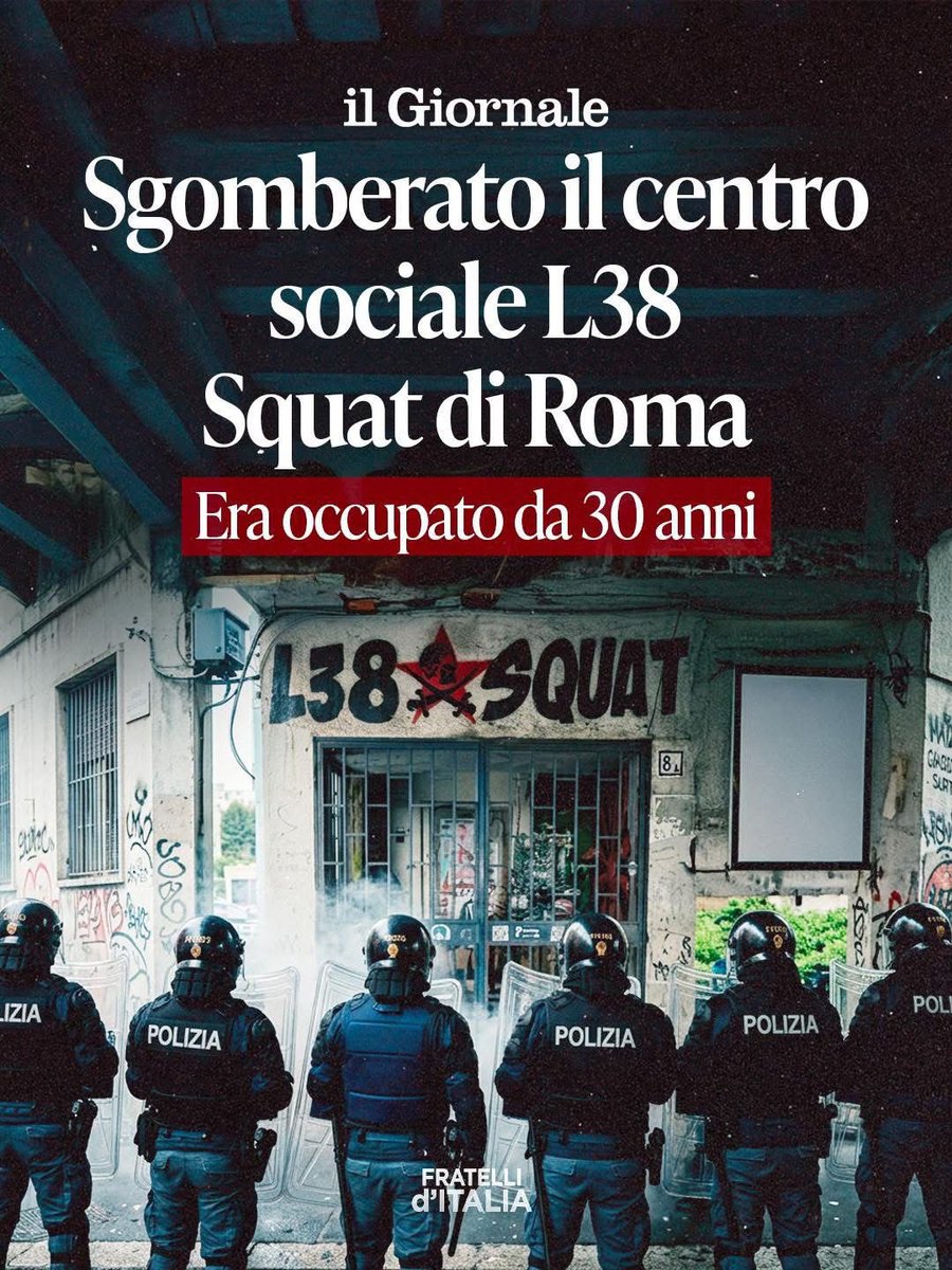 urziale's tweet photo. Avevamo detto che avremmo contrastato le occupazioni abusive, e lo stiamo facendo. Gli anni in cui tutto era consentito sono finiti.

Lo Stato c’è e fa sentire forte la sua presenza. https://t.co/1ZIEth2uNT