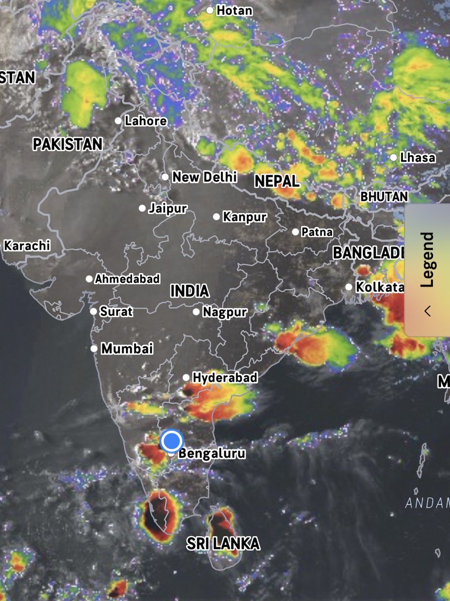gangadharas903's tweet image. The heat dome may ease as a cooler western disturbance approaches North #India. 

Parts of #Bengaluru and southern India received rain today; more showers likely over the next 48 hours.

#Temperature #Heatwave #India #WeatherUpdate