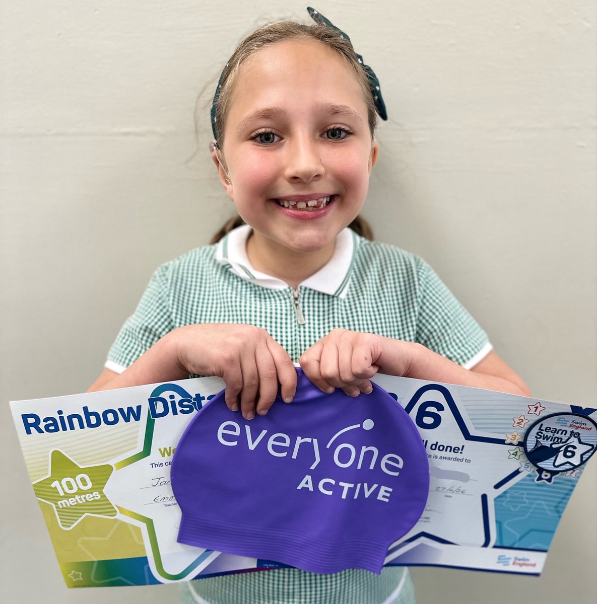 ManorParkSchSM1's tweet photo. A big congratulations to Janna in Turquoise class for successfully completing her 100m swim! 🏊‍♀️ Brilliant effort and determination! https://t.co/I58D511hjG