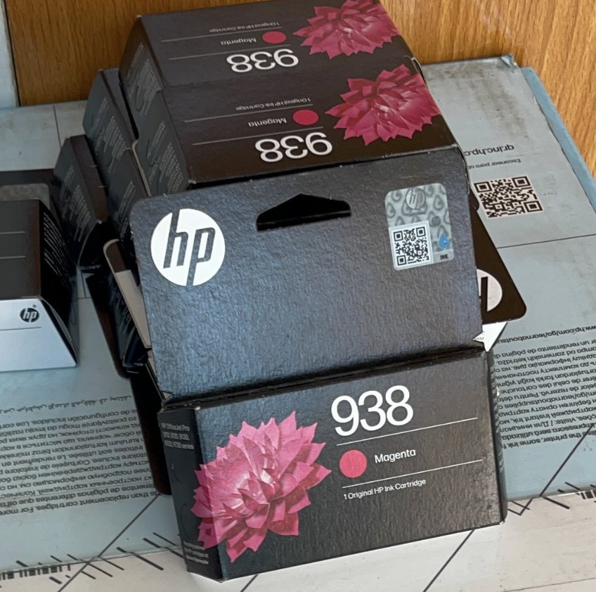 opovicomputers's tweet image. The HP OfficeJet Pro 9730 Wide Format is the ultimate upgrade for any office needing A3 prints. The HP 938 Original Ink Cartridges ensure water-resistant, professional-grade results at high speeds. Another client set up for success! 🖨️ #TechSales #HP #OfficeSetups"