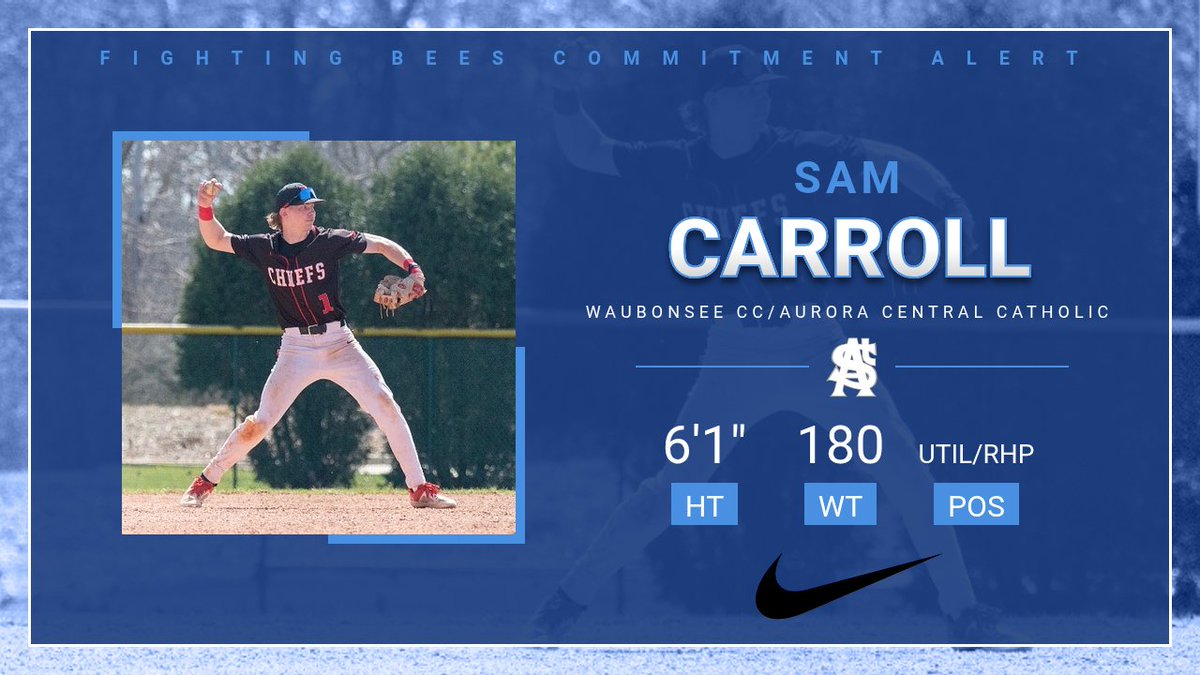 AmbroseBaseball's tweet photo. ^COMMITMENT ALERT*
St. Ambrose University Baseball is Excited to WELCOME Sam to the FIGHTING BEES BASEBALL FAMILY !!!
#RollBees
#TheHIVE https://t.co/JBv4T325Oq