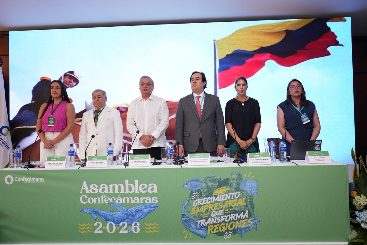 Confecamaras's tweet photo. En el marco de la Asamblea ordinaria 2026 de #Confecámaras, realizada en Cali, Nicolás Botero Páramo Gaviria (@NicolasBotero), Presidente de la de Confederación, compartió su visión sobre los acuerdos alcanzados por las 58 Cámaras de Comercio. 

“Estamos trabajando para llevar el sistema cameral a un siguiente nivel, desde la concertación, los acuerdos y el trabajo en territorio, con un propósito claro: fortalecer el impacto empresarial en todas las regiones”.

Este espacio de máxima gobernanza permitió deliberar y tomar decisiones estratégicas orientadas a fortalecer la formalización empresarial, impulsar la productividad y competitividad territorial, y seguir construyendo una Colombia más unida y próspera desde cada región del país.

#RedDeCámarasDeComercioDeColombia