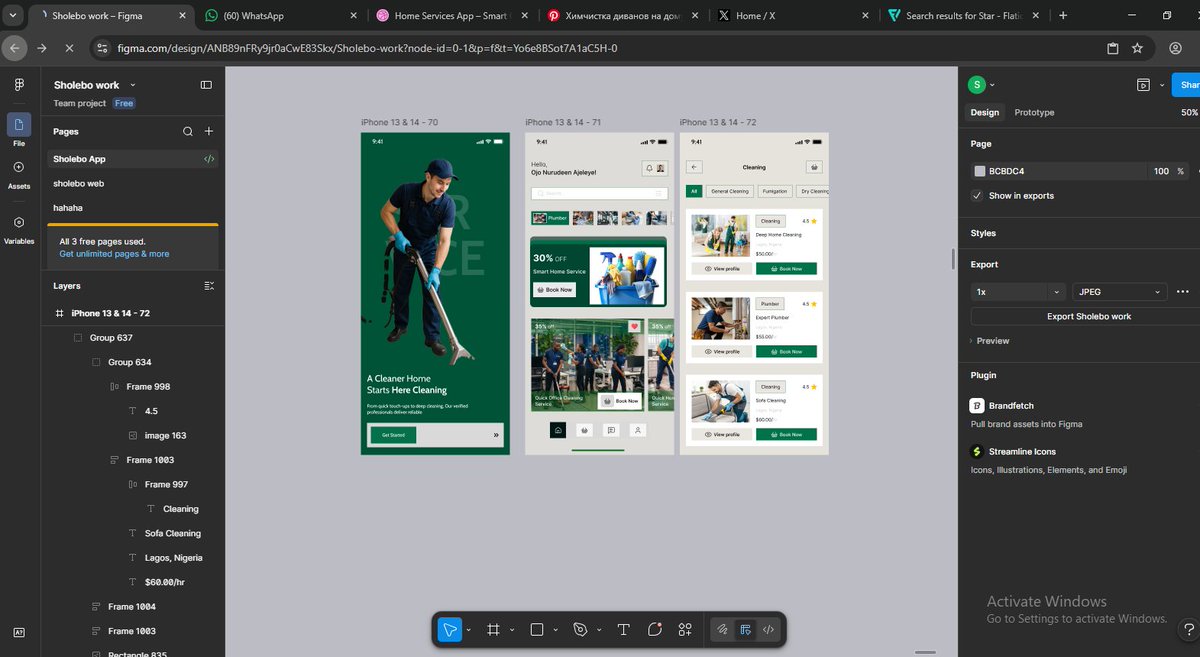 ShooWeb3's tweet image. Home care, simplified.

Book cleaning, track appointments, and manage your space — all in one seamless flow.

No stress. No back-and-forth. Just control.

Built for real life, not just screens.

#UIUX #ProductDesign #AppDesign #UXDesign #MobileDesign #DesignInspiration