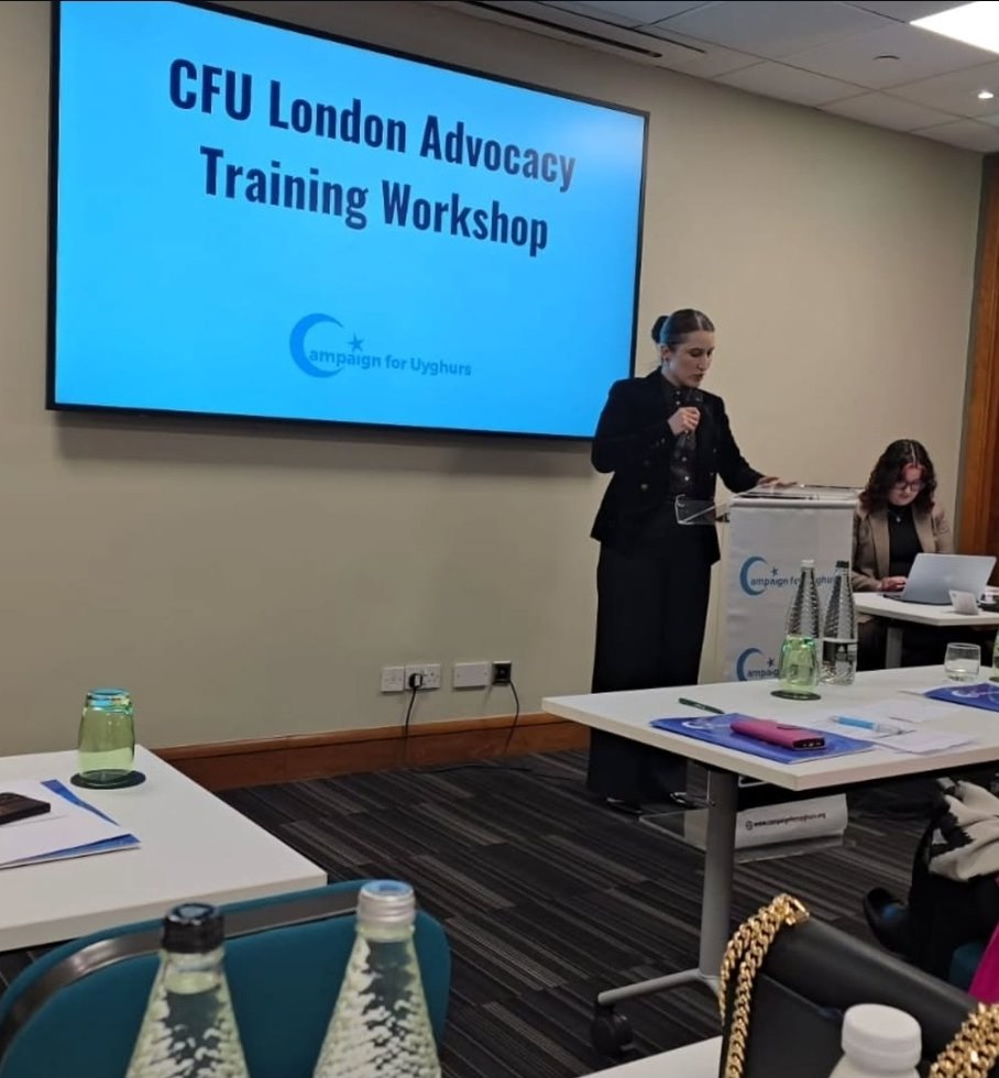 UyghurStop's tweet image. Last weekend, SUG attended an advocacy workshop in London hosted by @CUyghurs, building skills, networks, and strategies to strengthen Uyghur advocacy. #Uyghur #HumanRights

@MahmutRahima 
@lukedepulford 
@RushanAbbas 
@ipacglobal