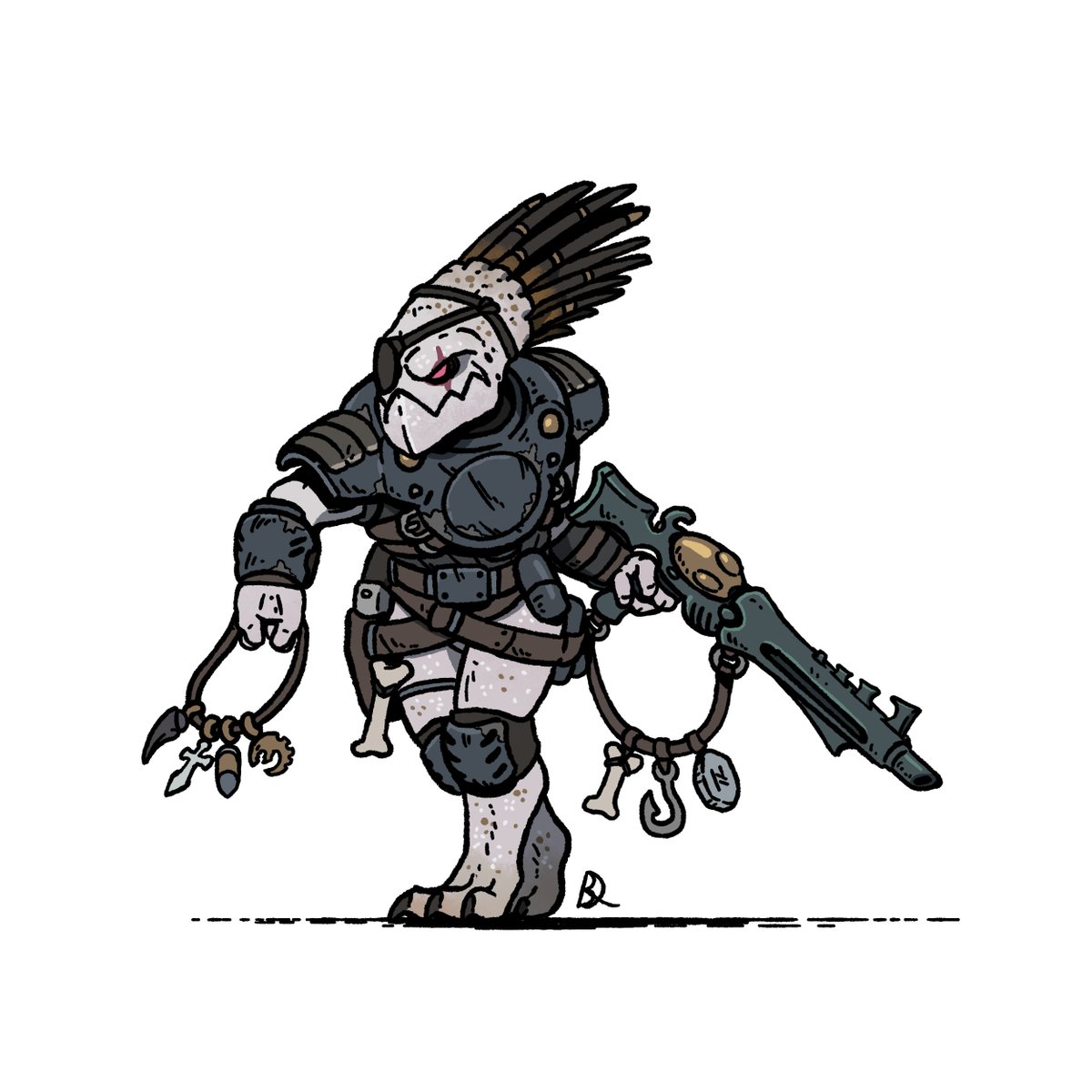 Commission for <a href="/JPMiniatures/">JP Miniatures</a> of his awesome Kroot