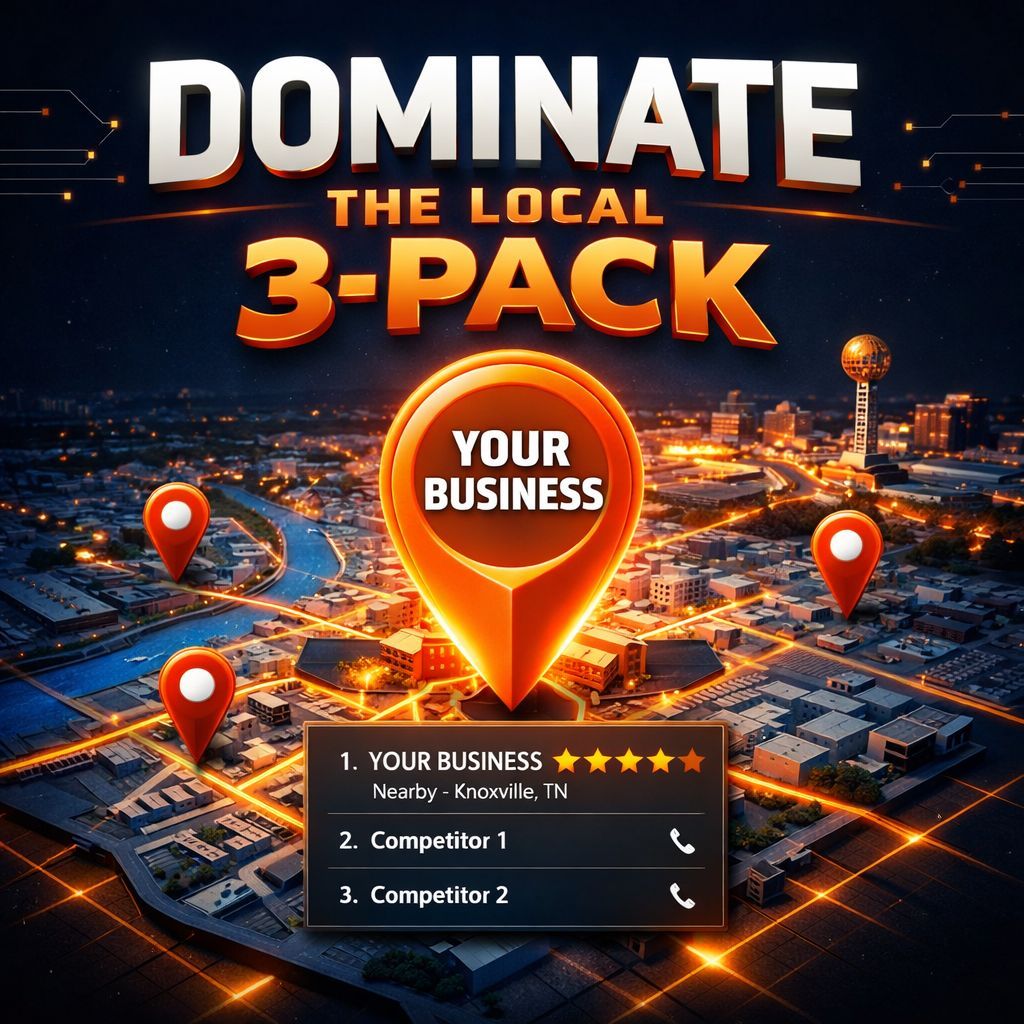 gsquaredstudios's tweet image. Ranking in the Local 3-Pack isn't luck—it's strategy. 🎯 We help Knoxville businesses dominate Google Maps and drive more foot traffic. Free SEO consultation available! #LocalSEO #Knoxville #SEO